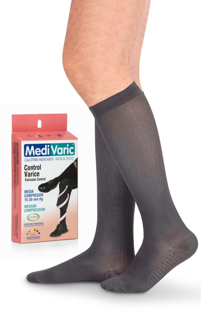 Calcetín para hombre - Compresión Mediana 15-20mmHg