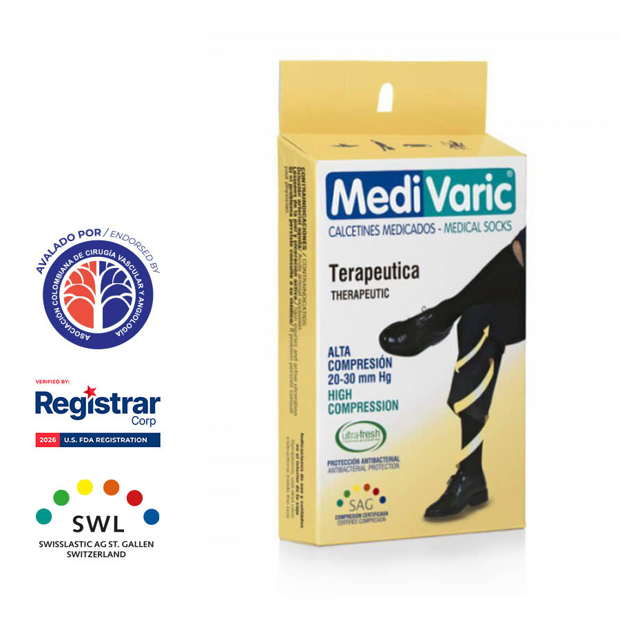 Media de Compresión Alta - Calcetín 20-30mmHg