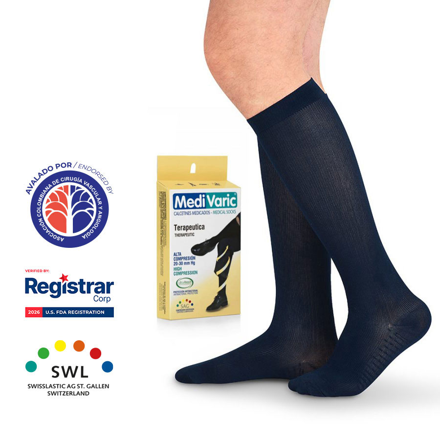 Media de Compresión Alta - Calcetín 20-30mmHg