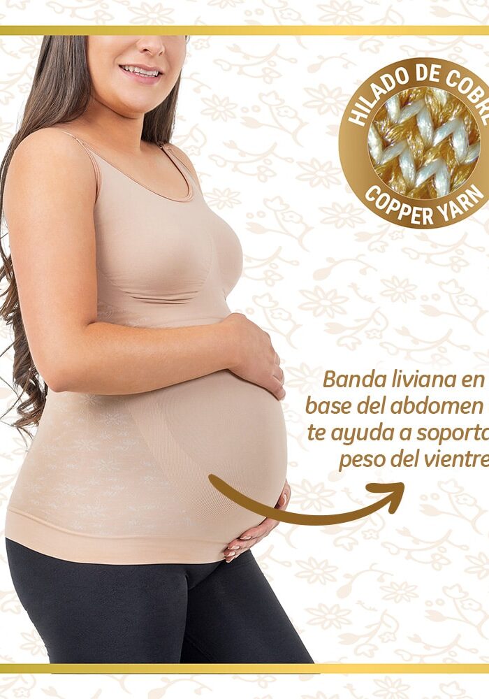Camiseta Materna Hilado de Cobre Medivaric