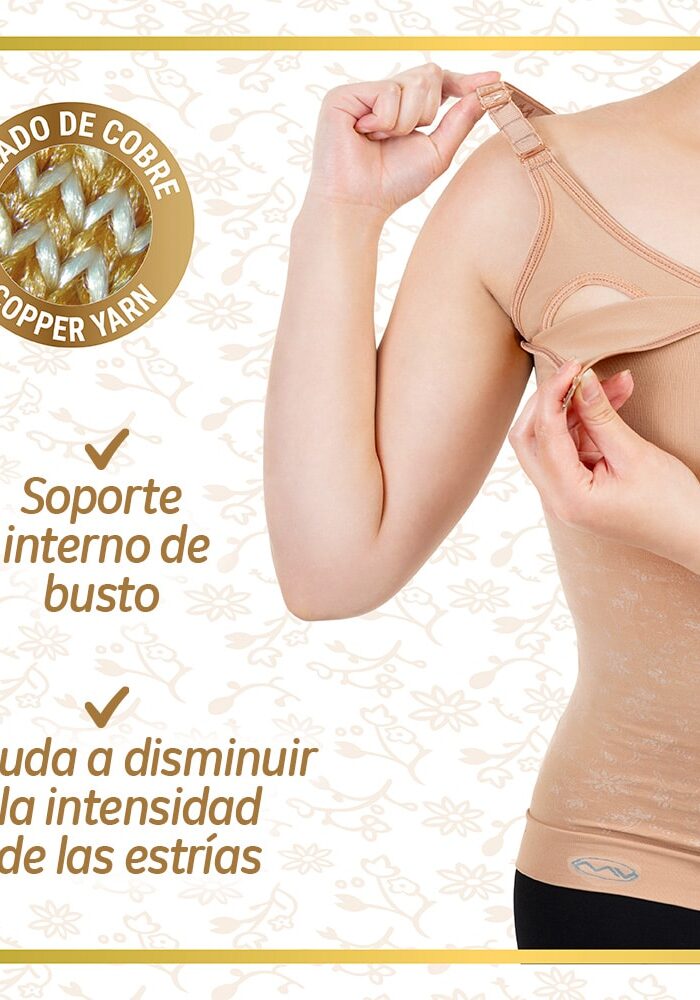 Top camiseta lactancia Hilado de Cobre Medivaric