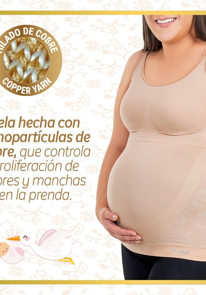 Camiseta Materna Hilado de Cobre Medivaric