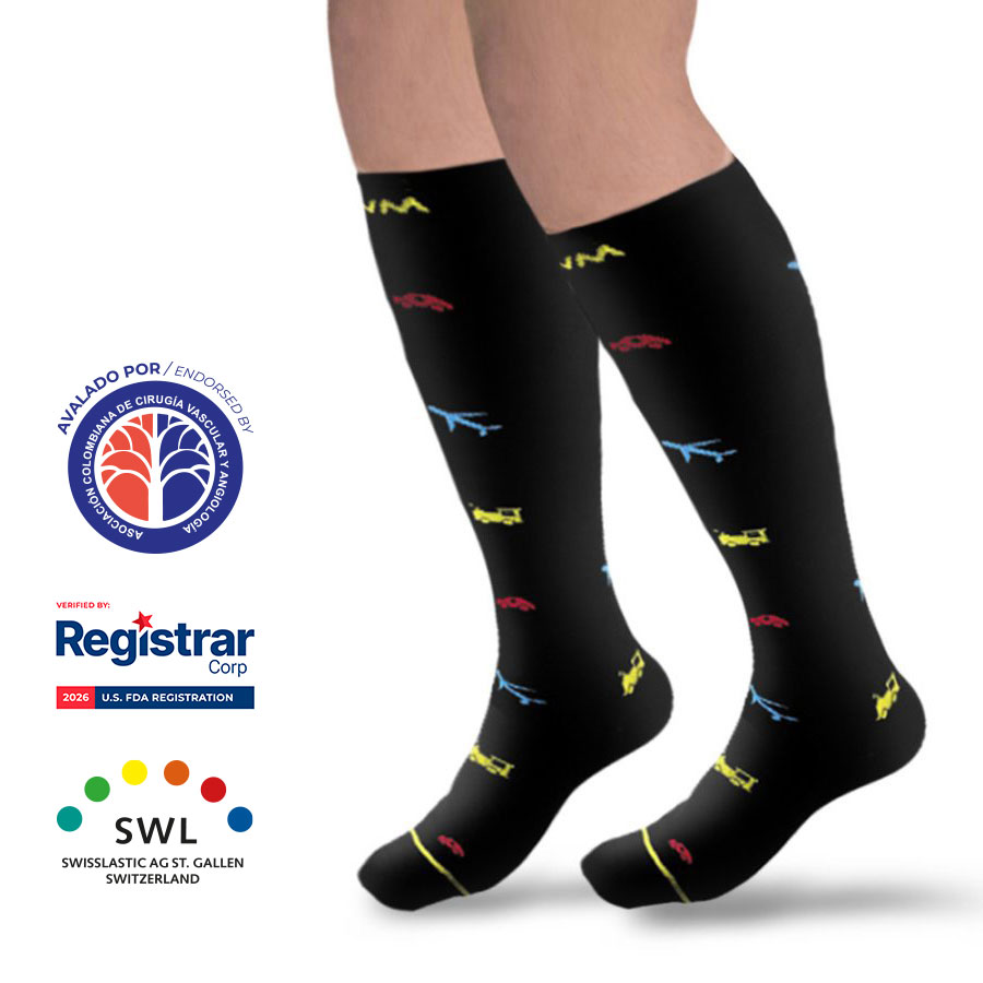 Calcetín Unisex Diseño Edición Limitada Día Padre 15-20mmHg