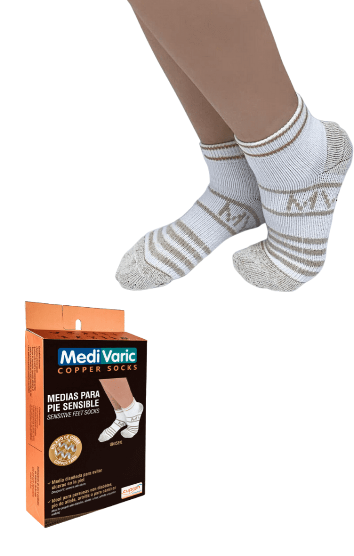 Media para pie sensible - unisex al tobillo